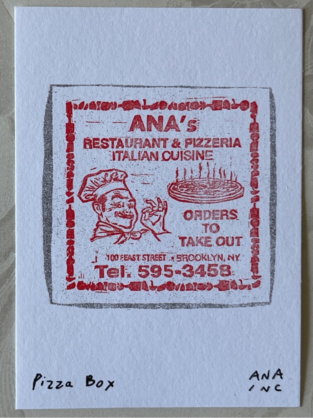 Anastasia Inciardi Thank You / Pizza Box Mini Print Set - Picture 4 of 4